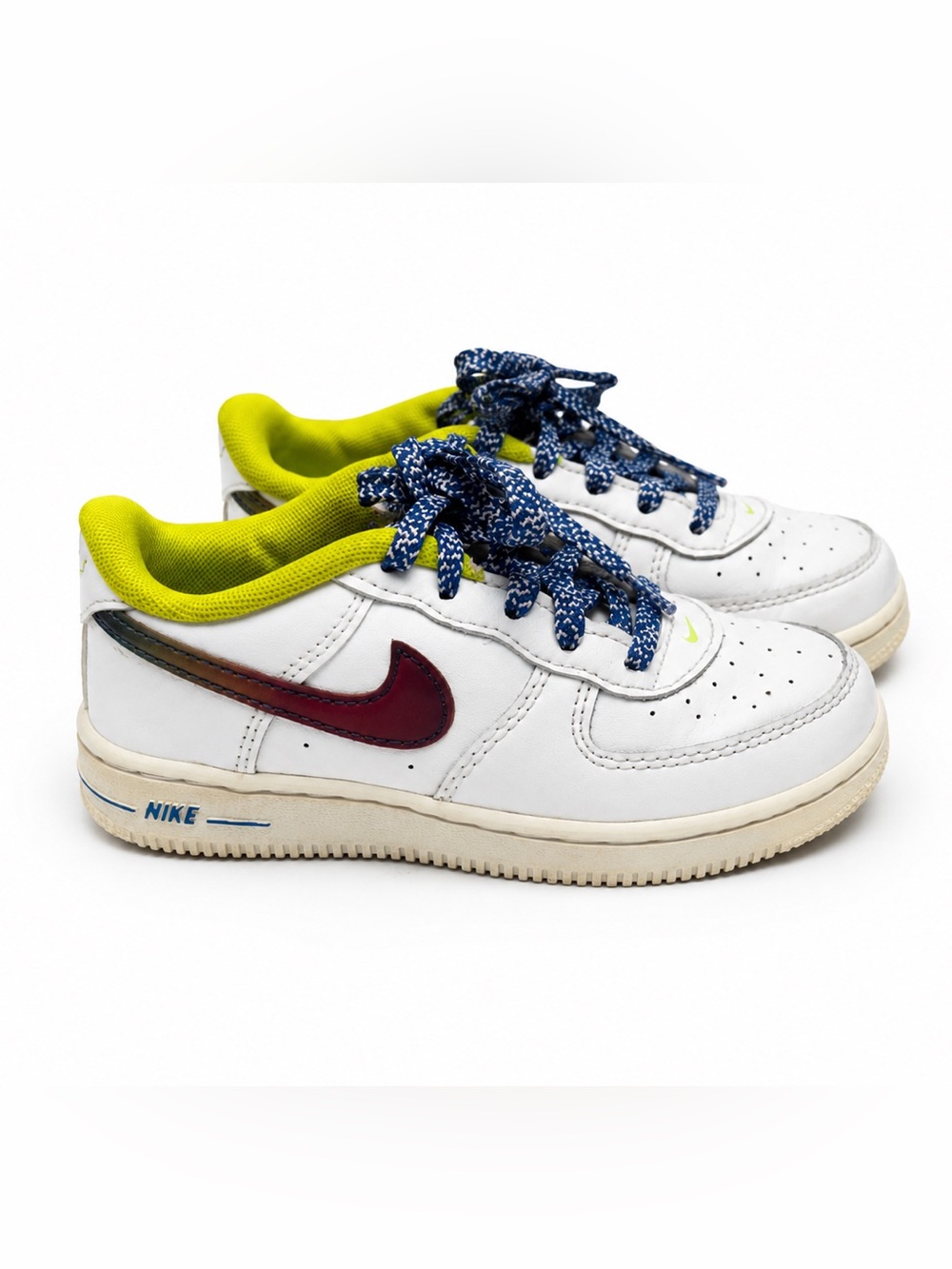 Nike Air Force 1 Low Leather Toddler Sneakers Sz 9C White Athletic Casual Shoes - Picture 4 of 12